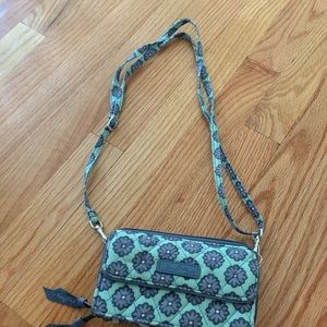 Vera Bradley wallet with straps
